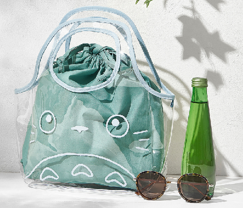 túi Kinchaku Big Totoro Clear Bag